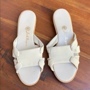 Jack Rogers Leather Flats Sandals Slide On Shoes